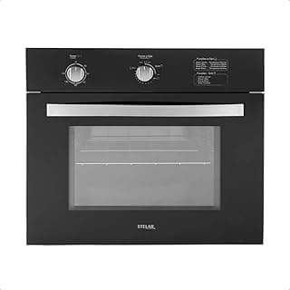 Forno à Gás de Embutir Stelar 46 litros Topázio Preto 127v