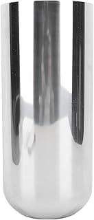 Vaso de metal prata aço inoxidável 304 design moderno para decoração