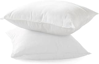 Duas almofadas decorativas brancas para sofá, 40,6 x 40,6 cm, conjunto de 2