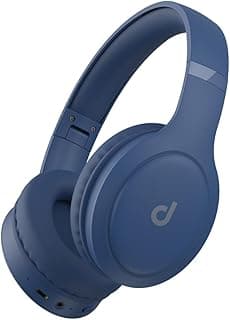 Fone de ouvido over-ear azul Dapon H02d Bluetooth 5.1 com 22 horas de bateria