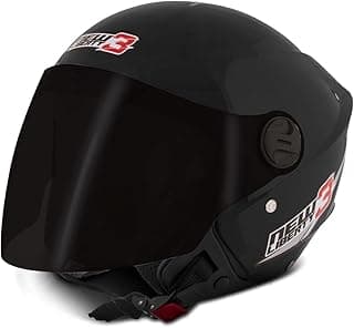 Capacete aberto New Liberty 3 preto fosco com viseira fumê