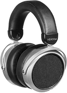 HIFIMAN HE400SE Fones de ouvido com fio magnético planar planar versão1 over-ear para audiófilos/estúdio, som excelente, estéreo, alta sensibilidade, confortável, prata
