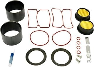 Kit de reparo de compressor de ar silencioso de óleo com 20 peças, anéis e juntas para compressores de 550W, 750W, 1100W e 1500W.