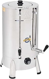 Cafeteira Marchesoni Tradicional 4 Litros Inox com Tampa Preta