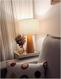 Abajur Luminaria De Mesa Quarto Sala Moderno, Base Redonda, Cúpula Off White