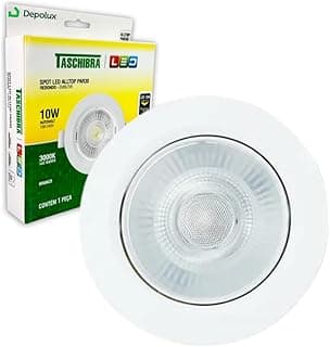 Spot Led Embutir 10w Par 30 Redondo Luminária Teto 13cm Bivolt 110/220v (Branco Quente 3000K)