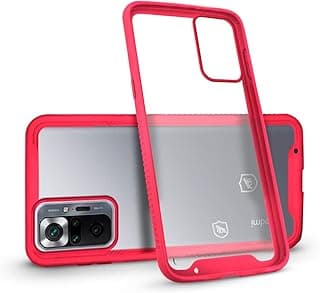 Capa de celular transparente rosa para Xiaomi Redmi Note 10 Pro