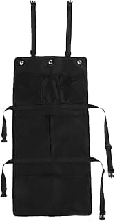 Capa de escada de beliche preta com bolsos e suportes de ombro