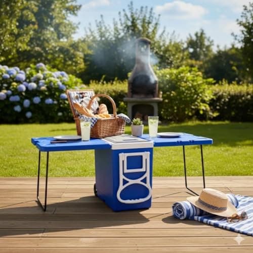 Caixa Térmica 32L Multifuncional 3 em 1 com Mesa e Rodinhas – AzuI Leve Praticidade Conforto Estilo Para Qualquer Ocasião Leve praticidade, conforto e estilo para qualquer ocasião!
