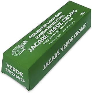 Pasta abrasiva Jacaré Verde 300g para polimento e afiação de facas, lâminas e metais