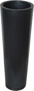 Vaso de planta grande coluna preta moderna