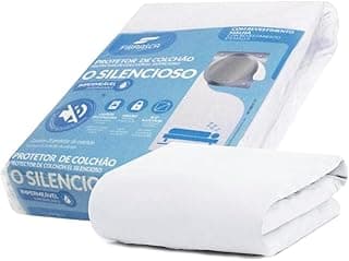 Protetor de colchão Fibrasca O SILENCIOSO impermeável, queen size 160 x 200 cm, branco