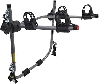 Suporte para bike Transbike 2 bicicletas POP com ganchos pretos e tira prata