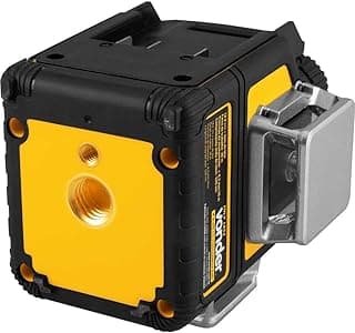 Nível a laser Vonder 30 metros, preto e amarelo, frontal