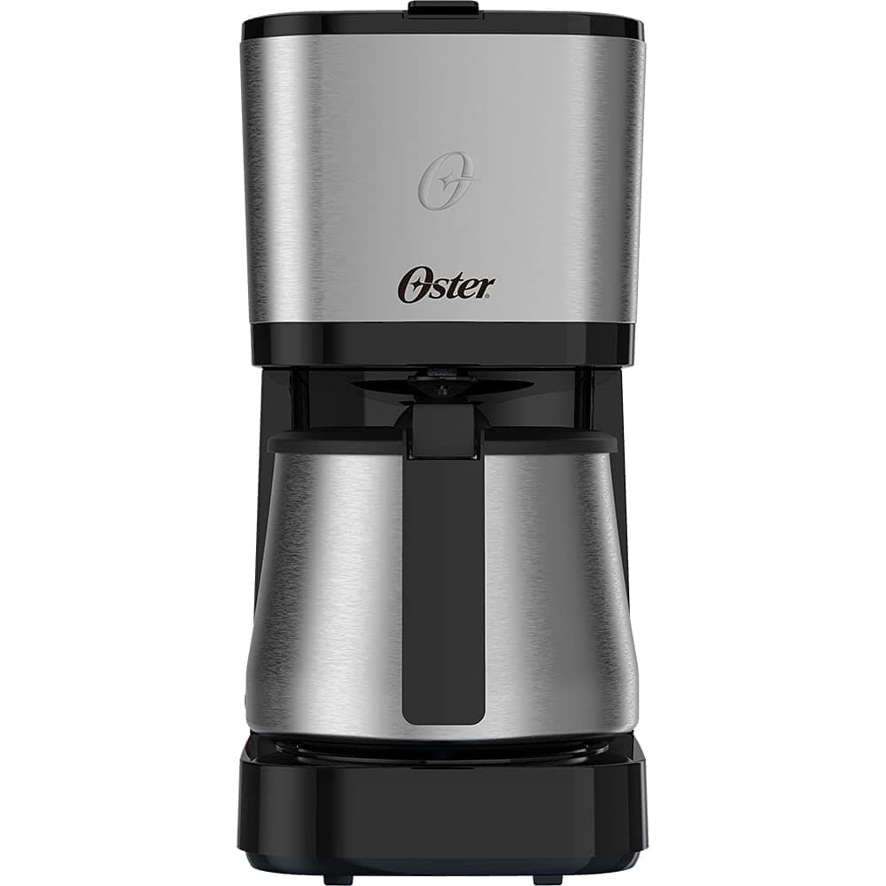 Cafeteira Oster OCAF650 Jarra Inox Função Manter Aquecido 1,2L Preto e Inox 127V