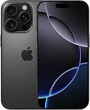 Apple iPhone (Renewed Premium) 16 Pro Max, US Version, 512GB, Black Titanium - Unlocked | 163.0mm
