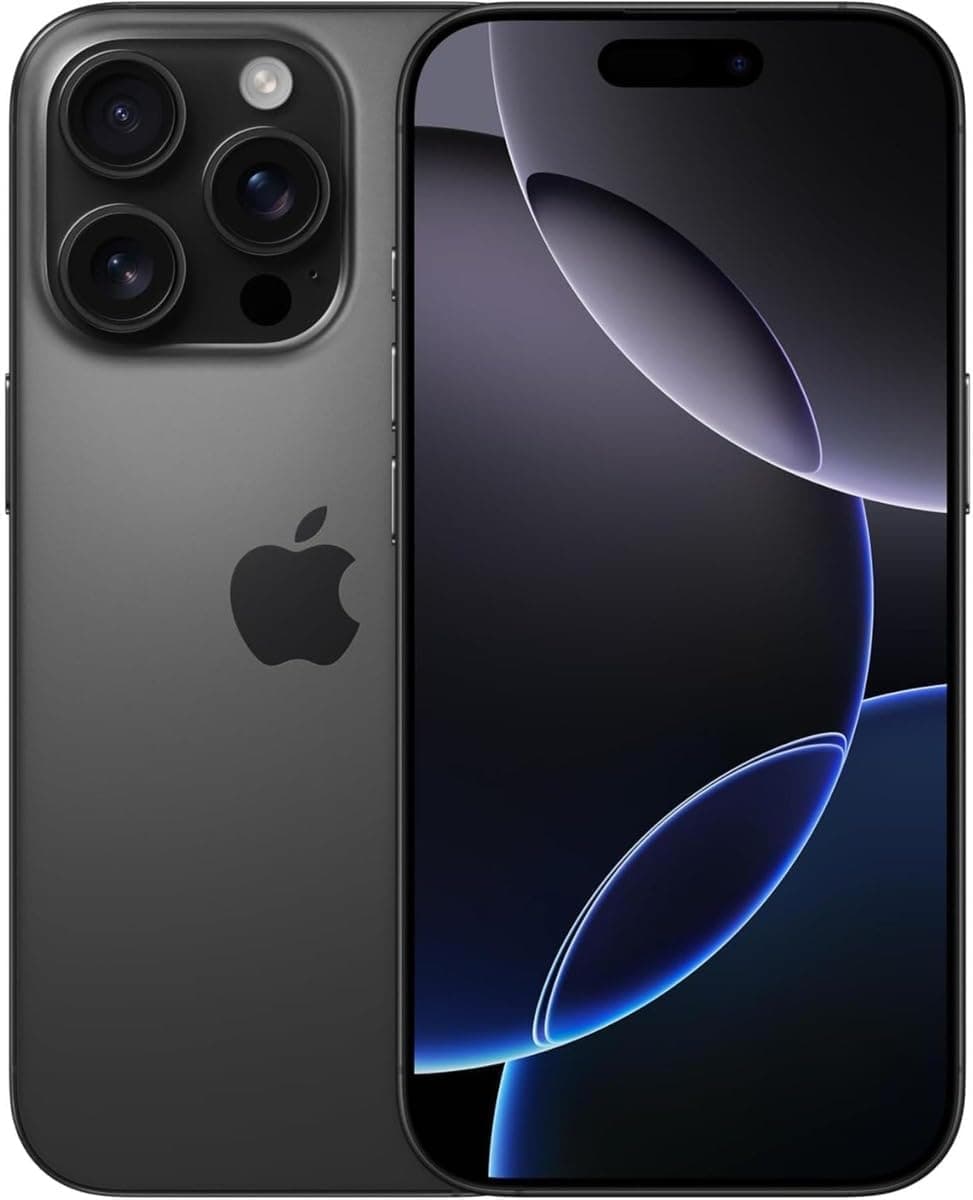 Apple iPhone 16 Pro Max, 512GB, Black Titanium - Unlocked (Renewed)