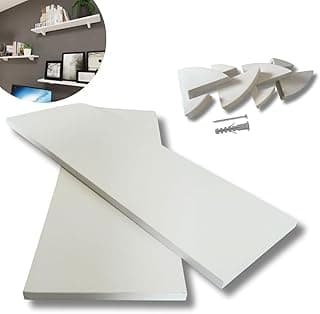 Kit 2 Prateleiras Organizadoras Mdf 60x20cm Decorativas Sala