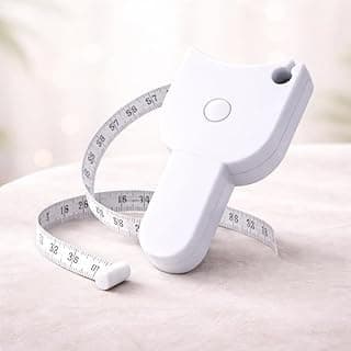 Fita Métrica Corporal Retrátil 150cm Medição de Circunferência e Progresso Fitness com Botão de Trava e Retração Automática - Ideal para Medidas Corporais, Dietas e Avaliações