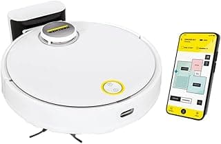 Kärcher Robô Aspirador de Pó RCV 3 com controle por aplicativo, fundo branco