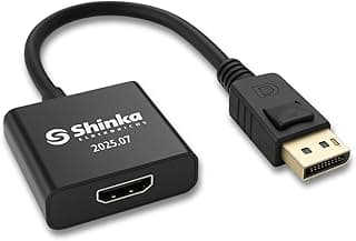 Cabo Adaptador Displayport Para Hdmi Conversor Vídeo Ultra HD 1080p Entrada Displayport (DP) Macho e Saída HDMI Fêmea Vídeo e Áudio Monitor Projetor Gamers