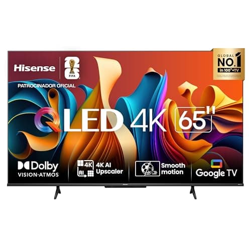 Hisense Smart TV UHD 4K QLED 65" Polegadas 65Q6N Google TV com HDR10+, Dolby Atmos, Sports Mode, Game Mode Plus e Compatível com Alexa