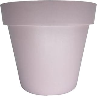 Vaso de Parede Bari Violeta FG Import 25cm, forma cilíndrica com tampa arredondada, cor violeta claro.