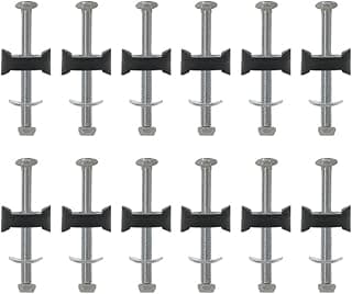 Kit com 12 parafusos de aço para trampolim, 6 mm x 83 mm, parafusos longos, peças de reposição, acessórios para trampolim
