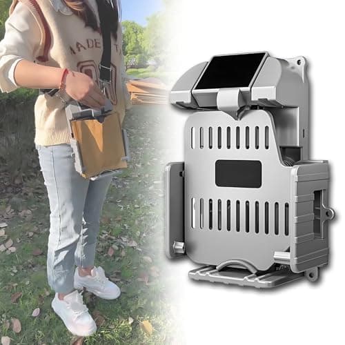 Máquina de ensacamento de frutas elétrica cinza com controle de vento e display de potência