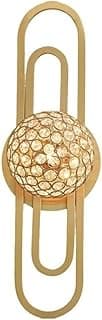 Arandela de bola de cristal K9 com moldura dourada, luminária de cabeceira para sala e quarto