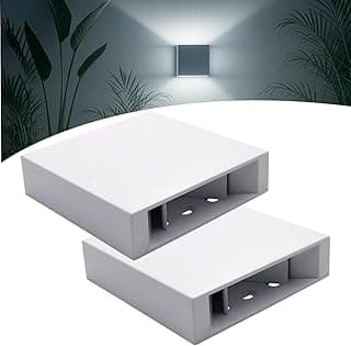 Kit 2 Arandela Parede Interna Externa com LED Branco Frio