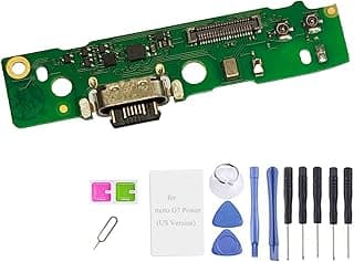 Moto G7 Power XT1955-5 peças de placa de porta de carregamento USB de substituição para Moto rola Moto G7 Power XT1955-5 XT1955-6 6,2 polegadas [somente versão dos EUA] (não serve para XT1955-1,
