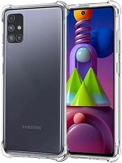 Smartphone Samsung Galaxy M51 com capa anti-impacto transparente C7 COMPANY