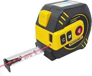Trena digital 2 em 1 40M laser 5M fita métrica BomVink