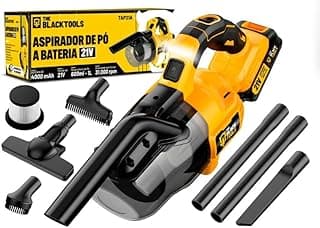 Aspirador de Pó Portátil a Bateria 21V The Black Tools com Acessórios