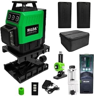 Kit de nível a laser HILIDA 12 linhas com bateria e acessórios