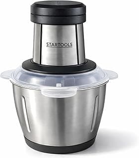 Processador de Alimentos Elétrico Startools 127V 200W 2L Inox com 4 Lâminas e 3 Velocidades