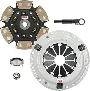 Kit de embreagem Pro Performance Stage 3 compatível com Honda Civic Del Sol 1993-1995 1992-2005 Honda Civic 1.5L 1.6L 1.7L D15 D16 D17 (CP08022HDC-ST3)