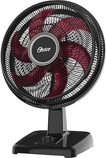 Ventilador Oster Power Fresh 2 em 1, 110V, Preto/Vermelho, 140W, OVTR481