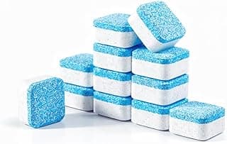 Kit de pastilhas de limpeza para máquina de lavar roupa e lava-louças, 12 unidades, limpeza profunda