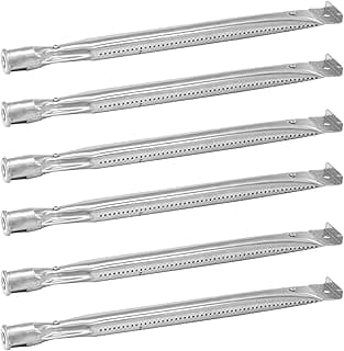 Queimadores de tubo de aço inoxidável de 38 cm para churrasqueira, 5 peças