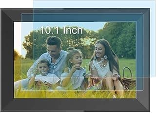 Família com protetor de tela digital de 10,1 polegadas em campo verde