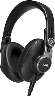 Fones de Ouvido AKG Pro Audio K371 Circum-auriculares Profissionais Dobráveis Preto