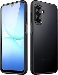 Capa protetora JETech para Samsung Galaxy A17 5G / 4G, preta, fosco, anti-impressão digital