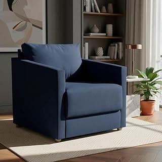 Poltrona Decorativa Para Sala Recepção Manicure Consultório Celine Suede (Azul Marinho)