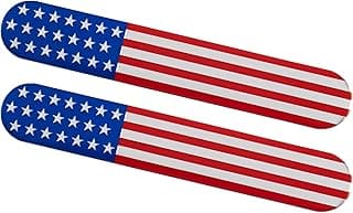 Emblemas de bandeira americana em relevo de metal 3D, emblemas de para-lama automotivo