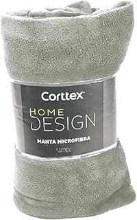 Cobertor microfibra Casal King Corttex Home Design cinza antialérgico