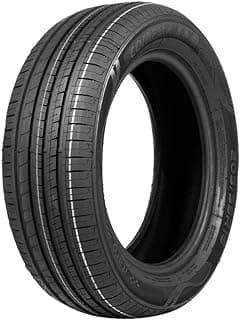Pneu Itaro Comformax aro 16 195/60R16 89H preto para automóveis, com sulcos para aderência e escoamento de água.