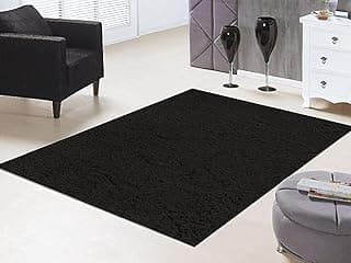 Tapete Polipropileno Silky Light Preto 150x200