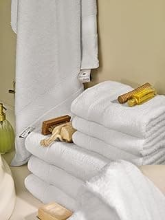 Kit de 2 toalhas de banho Teka Profiline Hotel e Pousada, brancas, toque macio, super absorção, gramatura 670g/m², 90x150cm
